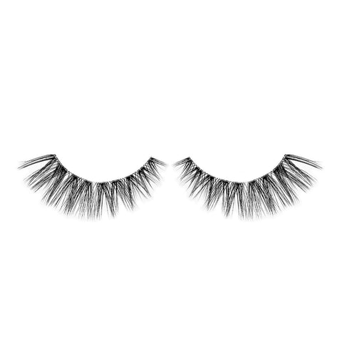 Lithe Lashes Bold Collection lash style named B2 Full Flare, a product image displaying the lash pair on its own, floating on a white background and zoomed in, highlighting how beautiful and natural looking the false eyelashes look.