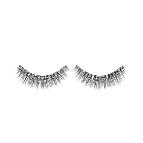 Lithe Lashes Nude Collection lash style named N3 Light and Feathery, a product image displaying the lash pair on its own, floating on a white background and zoomed in, highlighting how beautiful and natural looking the false eyelashes look.