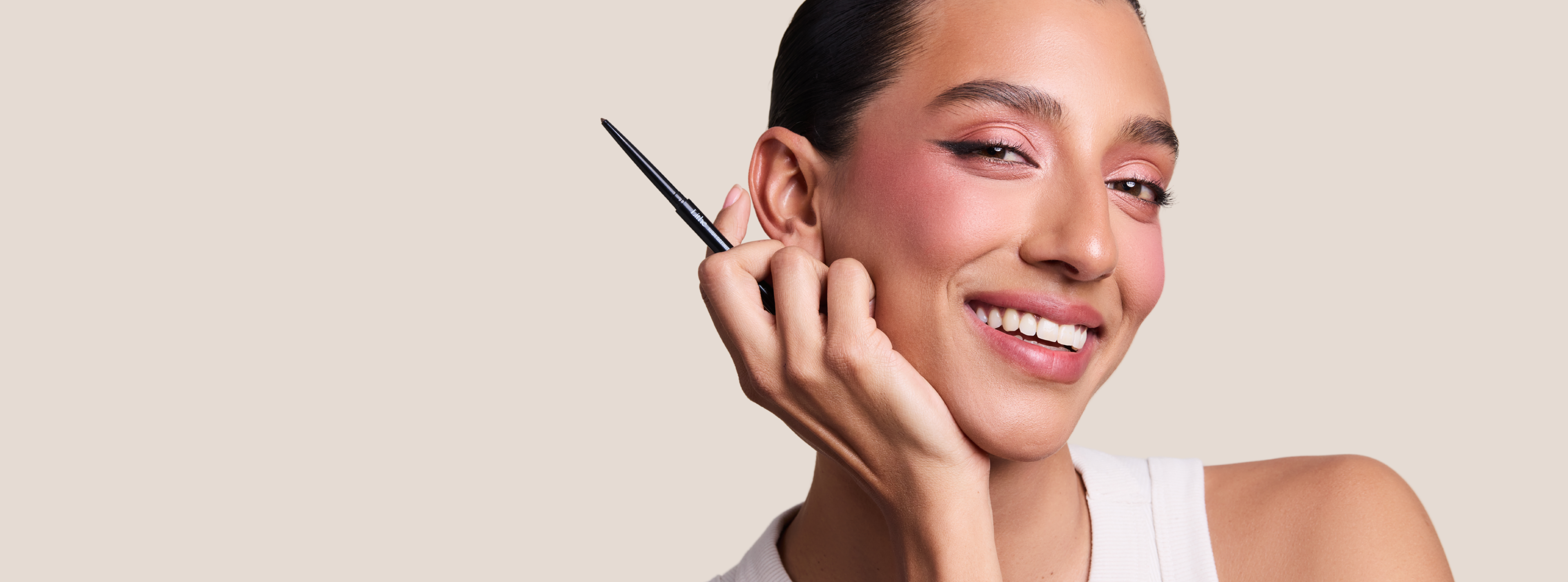 Meet the gel eyeliner with a built-in angled brush.